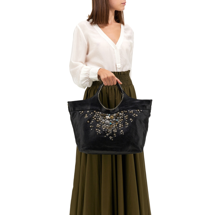 Shopper Bella Di Notte Schwarz | Campomaggi