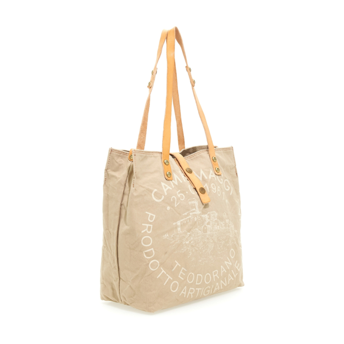 Shopping Bag/Shopper Genziana Beige | Campomaggi