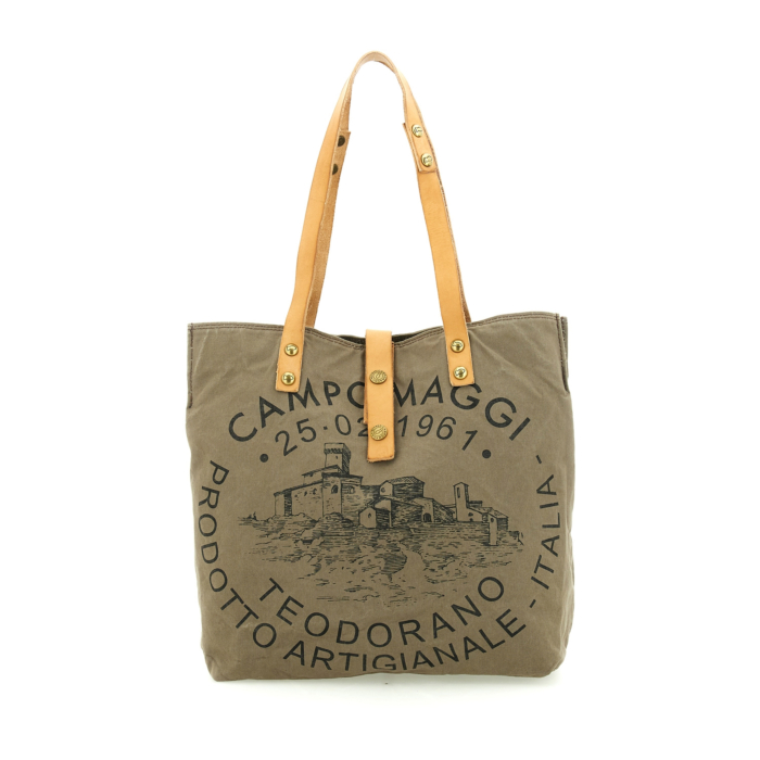 Shopping Bag/Shopper Genziana Green | Campomaggi