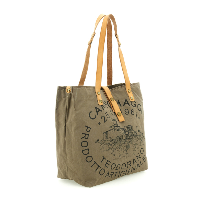 Shopping Bag/Shopper Genziana Green | Campomaggi