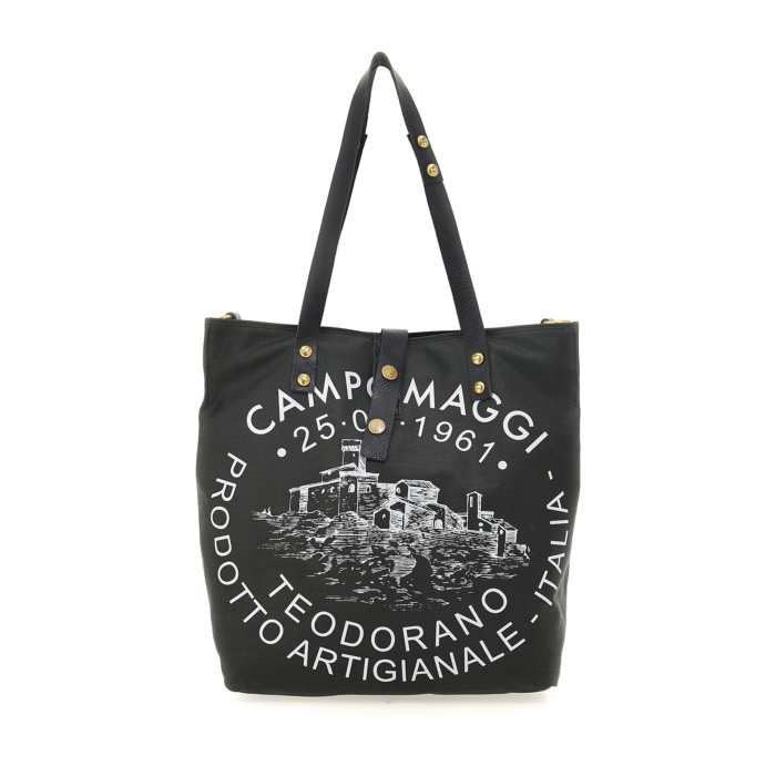 Damen Handtasche Campomaggi Tasche Schwarz CAMPOMAGGI Shoulder Bag