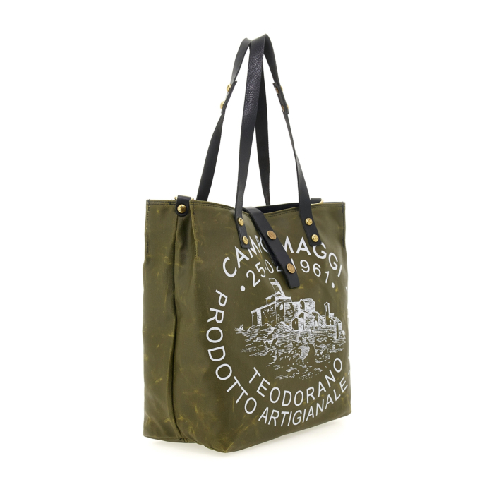 CAMPOMAGGI 2way トートバッグ カーキ　オリーブ Shopping Bag/Shopper Genziana Green | Campomaggi
