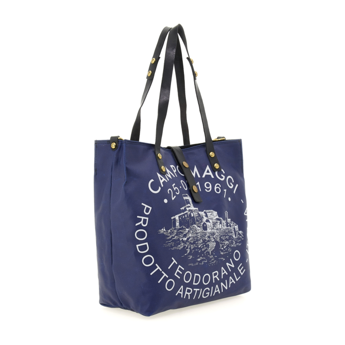 Shopping Bag/Shopper Genziana Blue | Campomaggi
