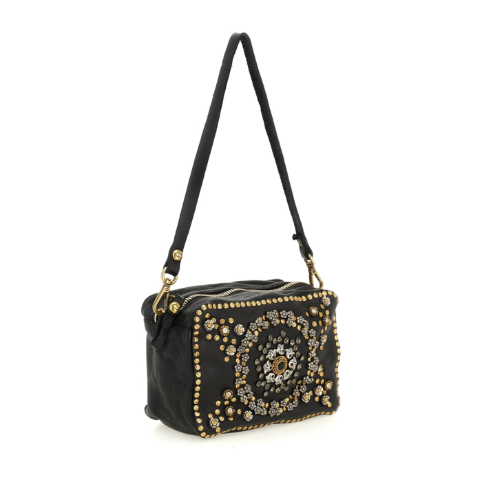 カンポマッジ CAMPOMAGGI ボディバッグ　ウエストバッグ 黒 Camera Bag Bella Di Notte Black | Campomaggi