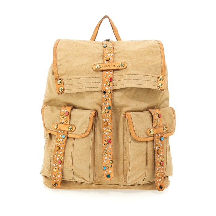 campomaggi leather trimmed backpack Cefalù