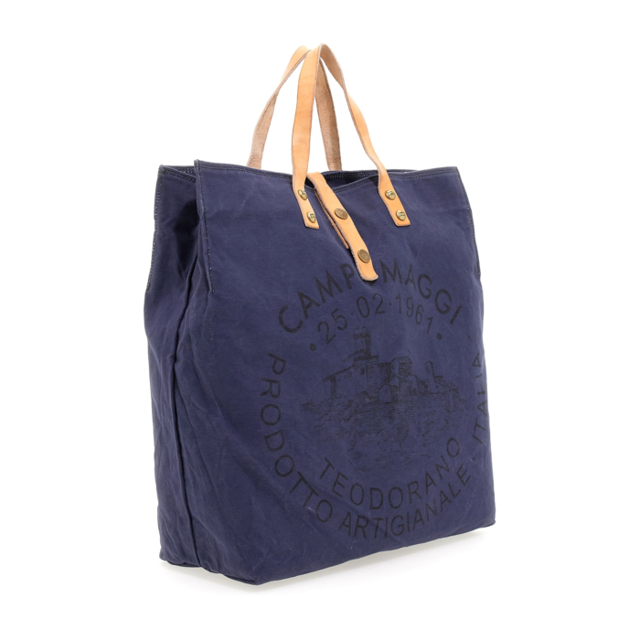 Shopping Bag/Shopper Genziana Blue | Campomaggi