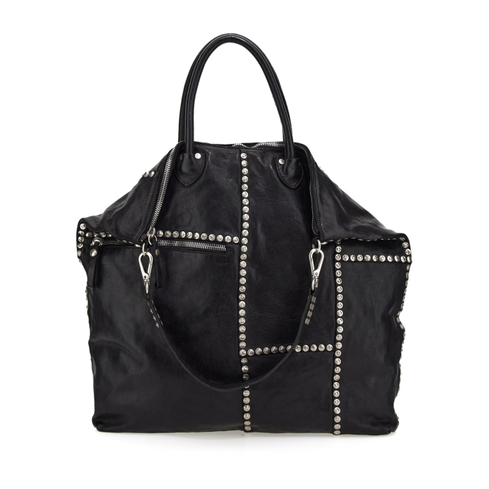 Campomaggi shopper leder schwarz Clearance