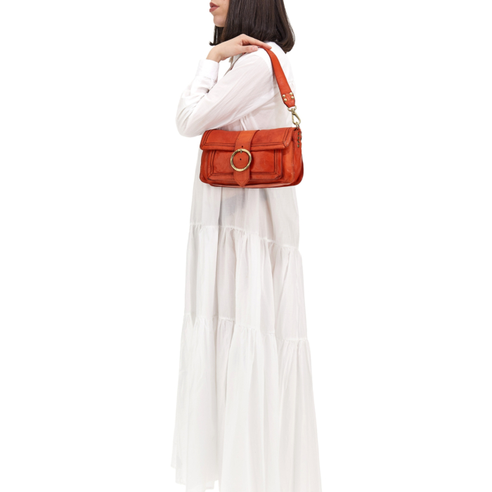 Shoulder Bag Atlanta Orange | Campomaggi