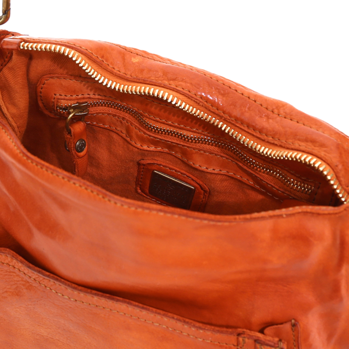 Shoulder Bag Atlanta Orange Campomaggi