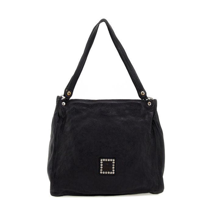 Shoulder Bag Ebano Black | Campomaggi