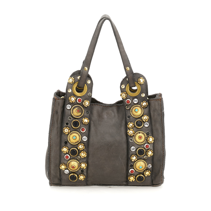 Crossbody Bag Ribes Grey | Campomaggi