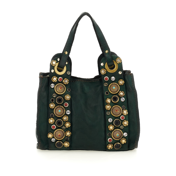 Crossbody Bag Ribes Green | Campomaggi