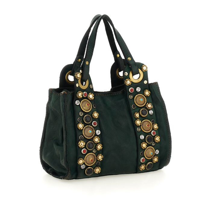 Crossbody Bag Ribes Green | Campomaggi