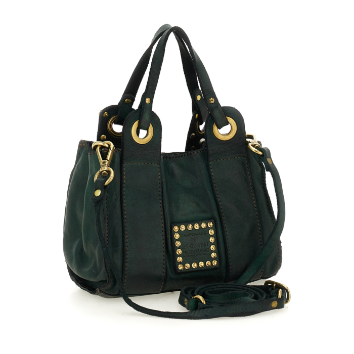 Crossbody Bag Ribes Green | Campomaggi