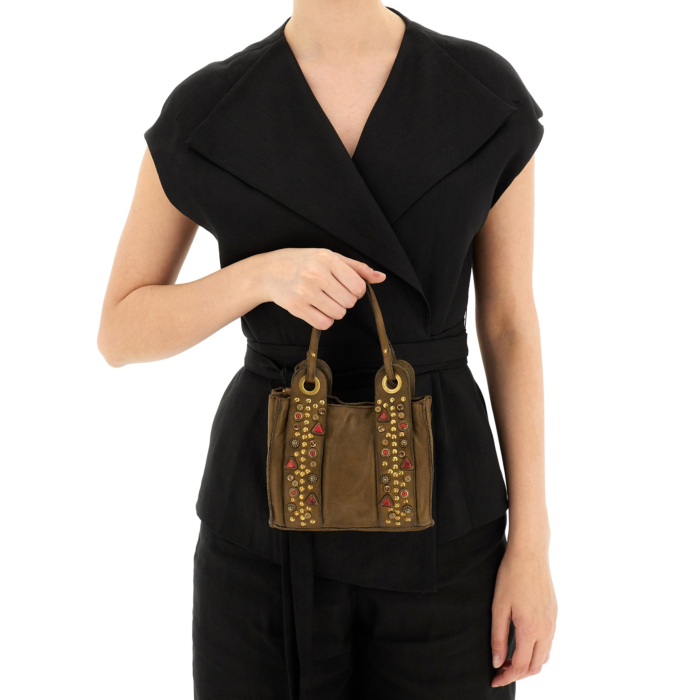 キャンディ・キャンディ　レディーバック Crossbody Bag Afrodite Green | Campomaggi