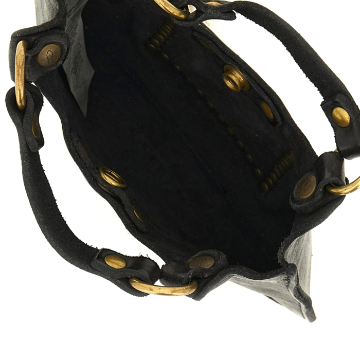 Crossbody Bag Hiddenite Black | Campomaggi