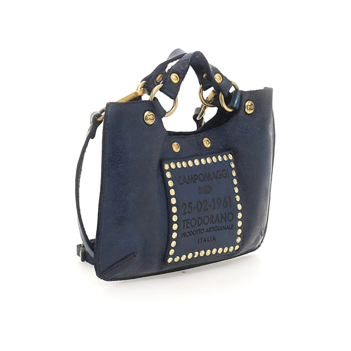 Crossbody Bag Hiddenite Blue | Campomaggi