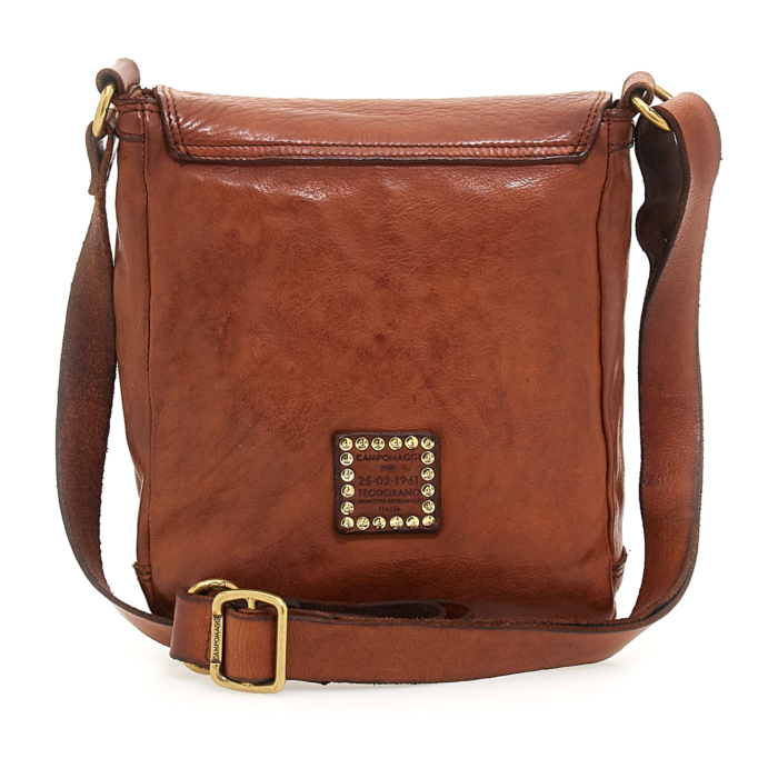 Sac à épaule Campomaggi En Cuir De Veau - Taille M - Couleur Cognac - Neuf Avec étiquettes
