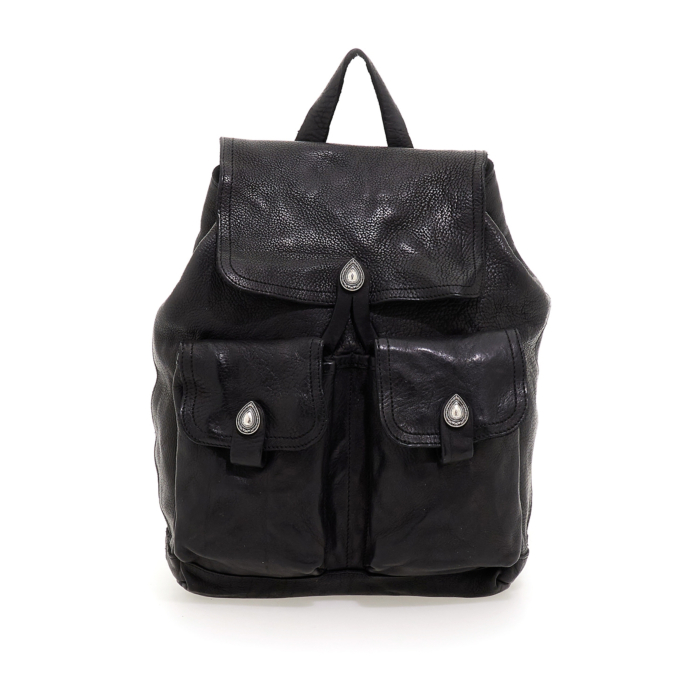 Sacs à dos en cuir noir femme | Collection