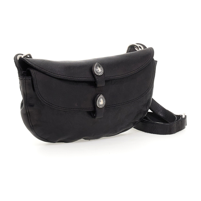 Crossbody Bag Gemini Black | Campomaggi