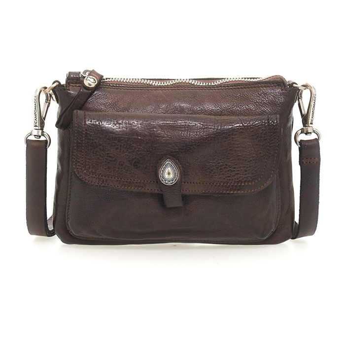 Clutch Bag Gemini Brown | Campomaggi