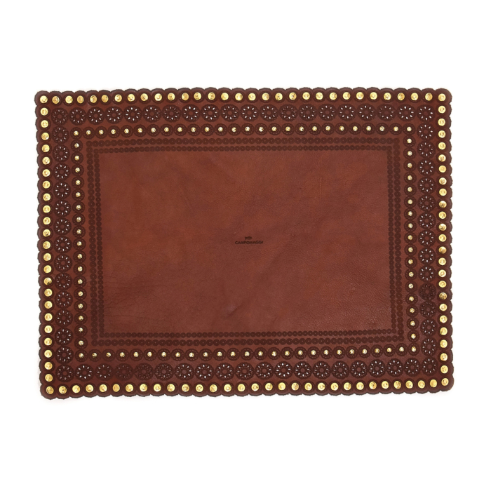 Placemat CASA Set of 2 rectangular placemats Cognac Campomaggi