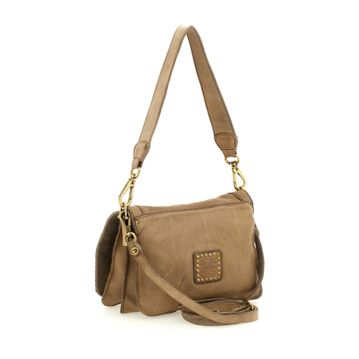 Crossbody Bag Teodorano Grey | Campomaggi