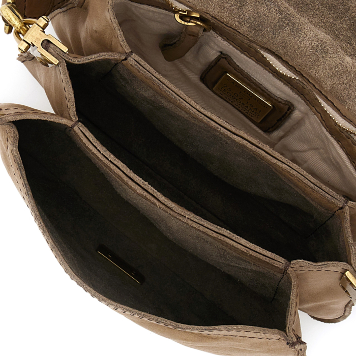 Crossbody Bag Teodorano Grey | Campomaggi