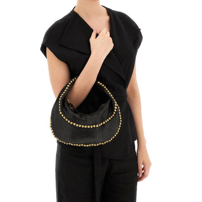 Shoulder Bag Ametista Black | Campomaggi