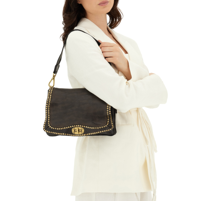 Crossbody Bag Kura Grey | Campomaggi