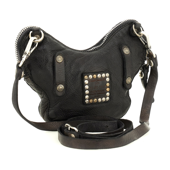 Crossbody Bag Diamante Grey | Campomaggi