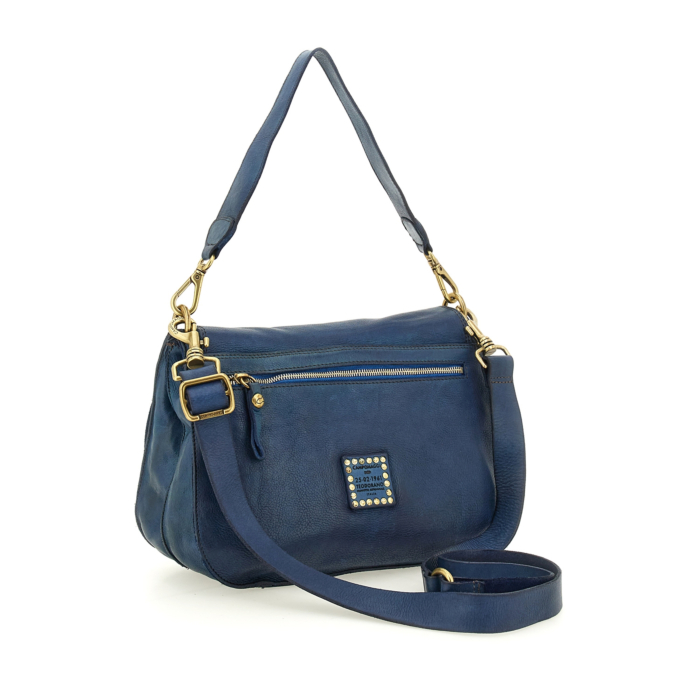 Shoulder Bag Mogano Blue | Campomaggi Shoulder Bag Mogano Blue | Campomaggi