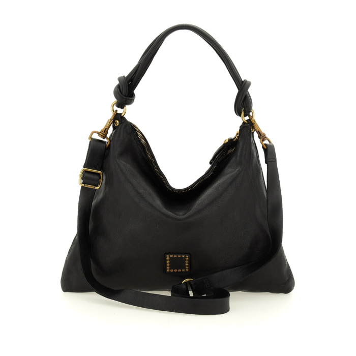 Shoulder Bag Ebano Black | Campomaggi