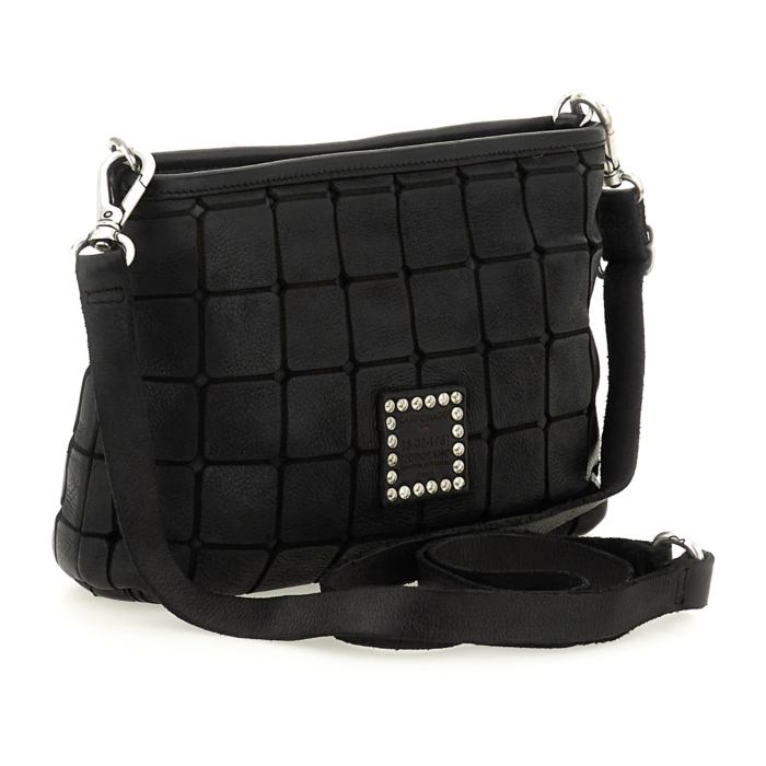 ショルダーバッグ・ポシェット Campomaggi Acacia Dark Brown Crossbody Bag Crossbody Bag Acacia Black | Campomaggi
