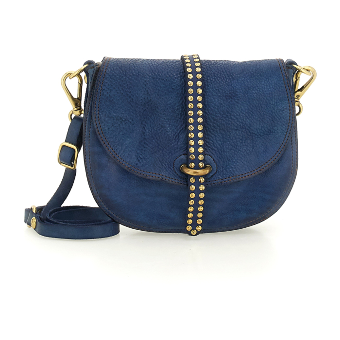 Crossbody Bag Kura Blue | Campomaggi