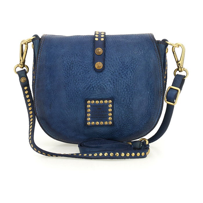 Crossbody Bag Kura Blue | Campomaggi