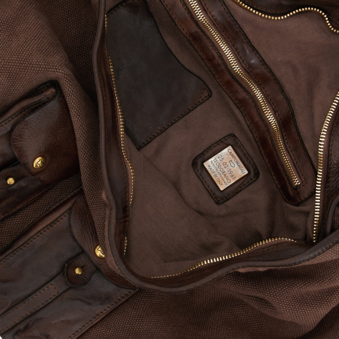 Campomaggi ブラウンレザーバッグ Shoulder Bag Mansoa Brown | Campomaggi