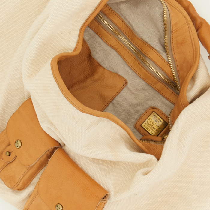 Shoulder Bag Mansoa Beige | Campomaggi