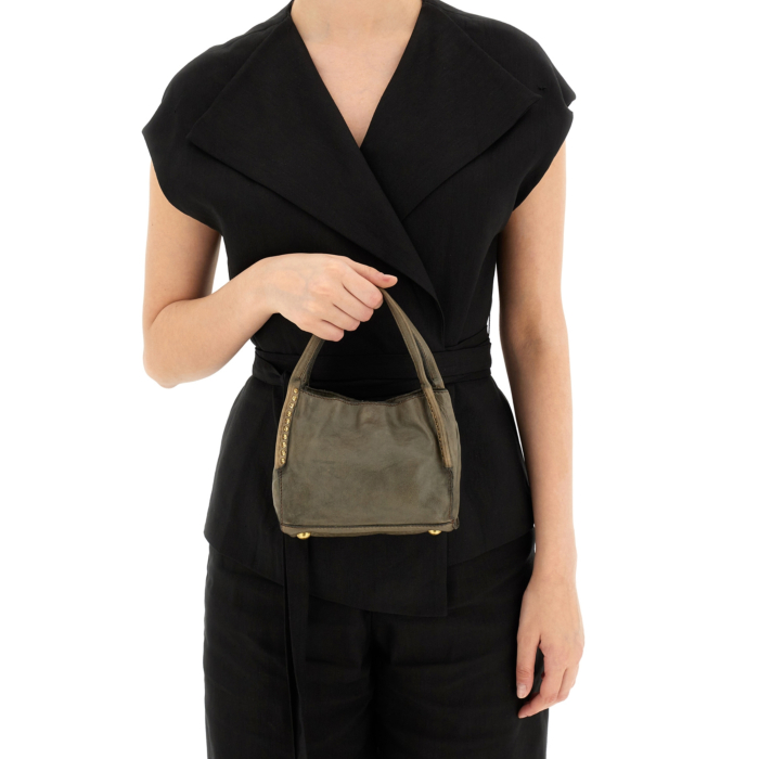 ★CRANK★POCKET STRING SHOULDER BAG_GREY★正規品/直送料込 F/CE. TECH LEATHER BIG SHOULDER TOTE / エフシーイー テック