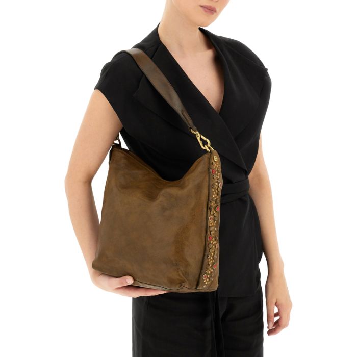 Shoulder Bag Afrodite Green | Campomaggi