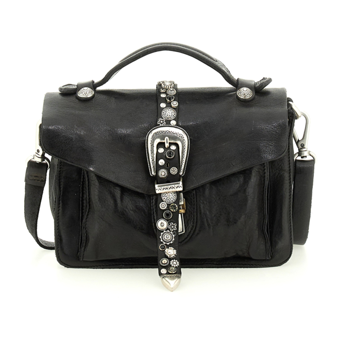 Crossbody Bag Cefalù Black | Campomaggi