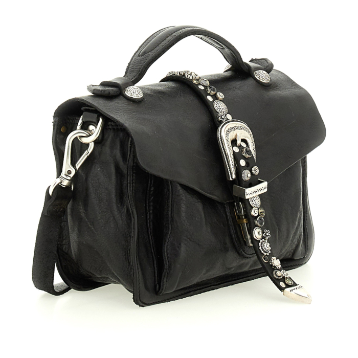 Crossbody Bag Cefalù Black | Campomaggi