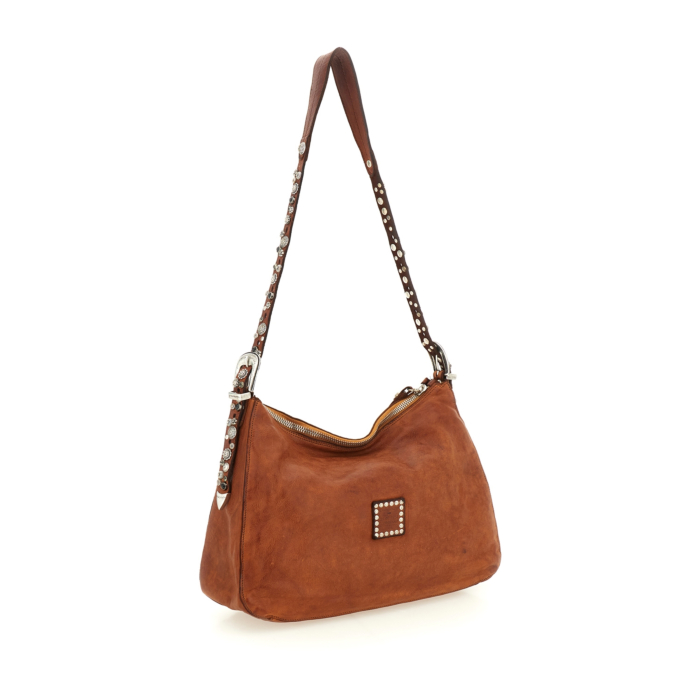 Borsa Monospalla Cefalù Cognac | Campomaggi