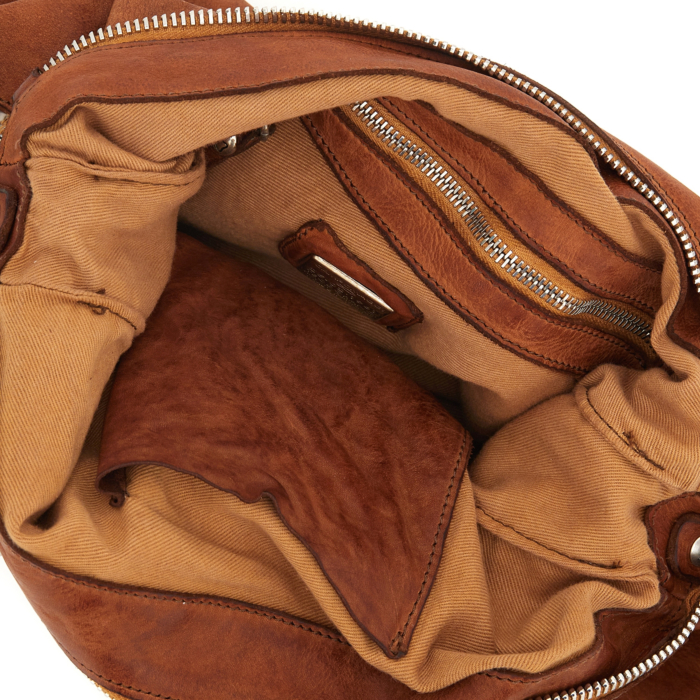 Borsa Monospalla Cefalù Cognac | Campomaggi
