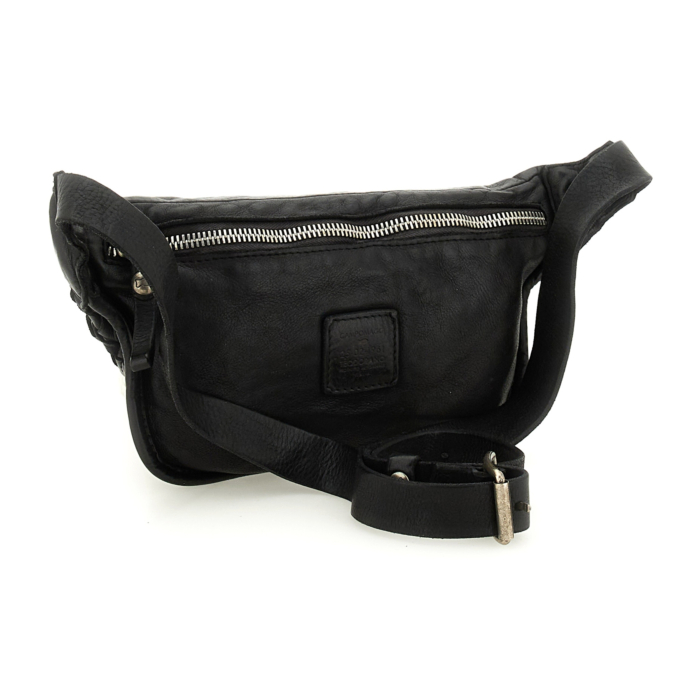 カンポマッジ CAMPOMAGGI ボディバッグ　ウエストバッグ 黒 Belt Bag Marte Black | Campomaggi