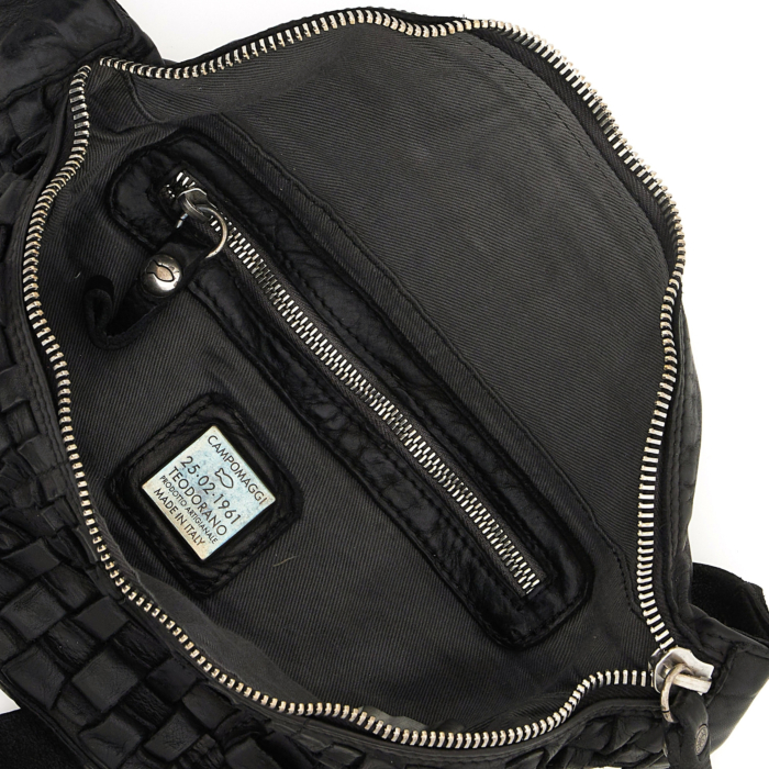カンポマッジ CAMPOMAGGI ボディバッグ　ウエストバッグ 黒 Belt Bag Marte Black | Campomaggi