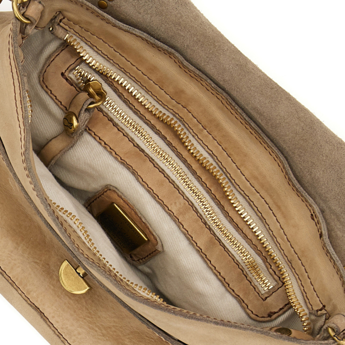 Crossbody Bag Kura Grey | Campomaggi