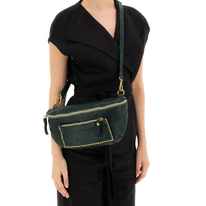 Shoulder Bag Kura Green | Campomaggi