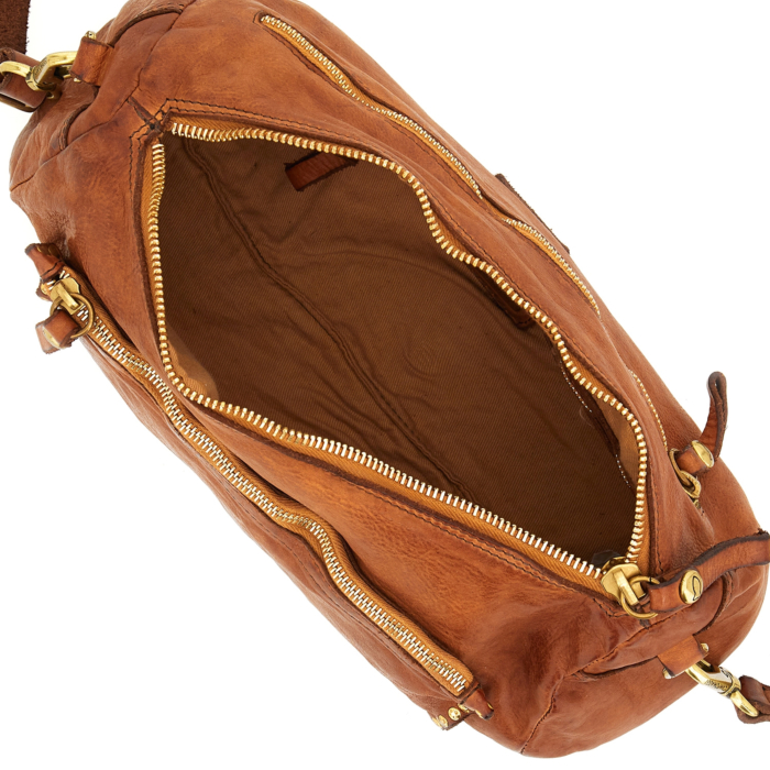 ★dumaro★ Ditto Crossbody Suede Camel Crossbody Bag Kura Cognac | Campomaggi