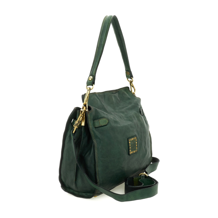 Shoulder Bag Livorno Green | Campomaggi